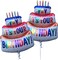 Happy Birthday Balloon Big 39" Foil Inflated Mylar Balloons Large Self-sealing Happy Bday Delivery Ballon Party Decoration Inflatable Ballons Supplies YAY